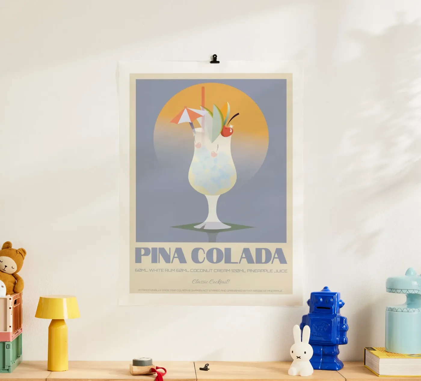 Pina Colada poster da Cocktail Drink