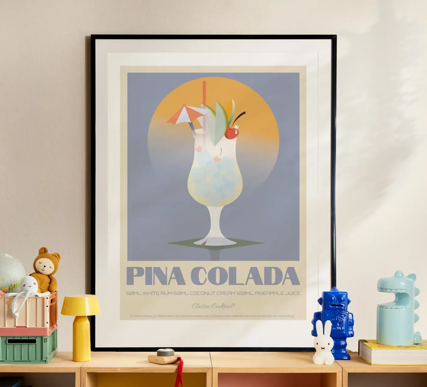 Pina Colada poster da Cocktail Drink