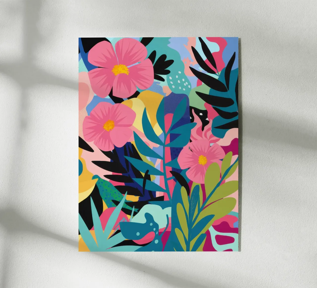 Caos floreale cromatico plexiglass da Arcane Lines