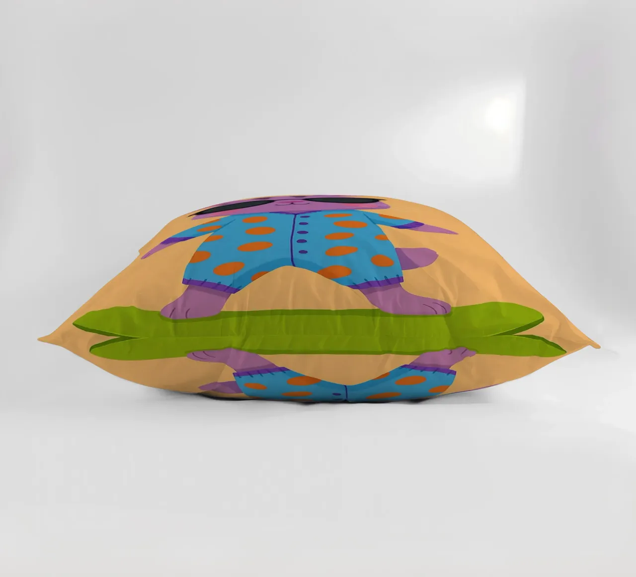 divertente coniglio con skateboard cuscino da oneone