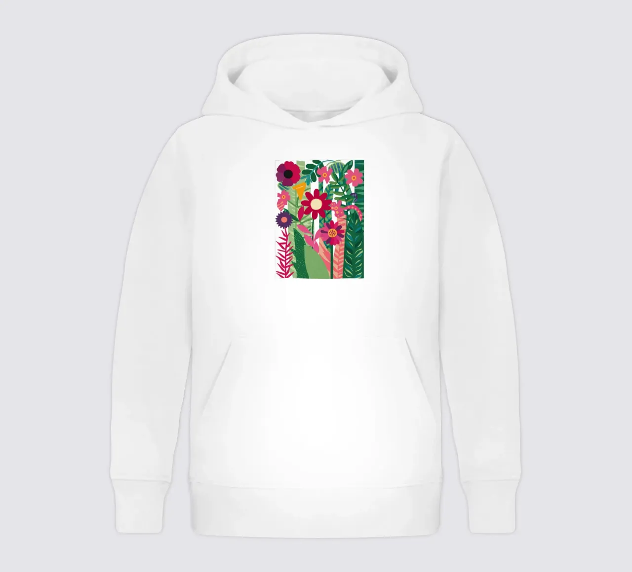 Giardino floreale astratto felpa bambino con cappuccio da Marigold Tiga