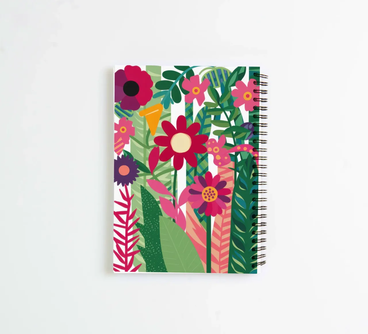 Floral Garden Abstract spiral notebook by Marigold Tiga