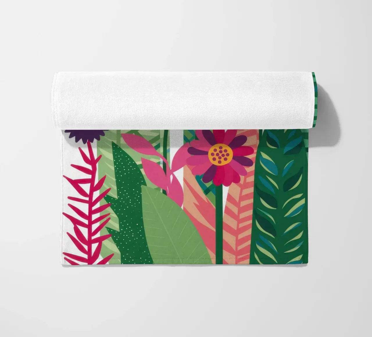 Bloementuin abstract strandhanddoek van Marigold Tiga