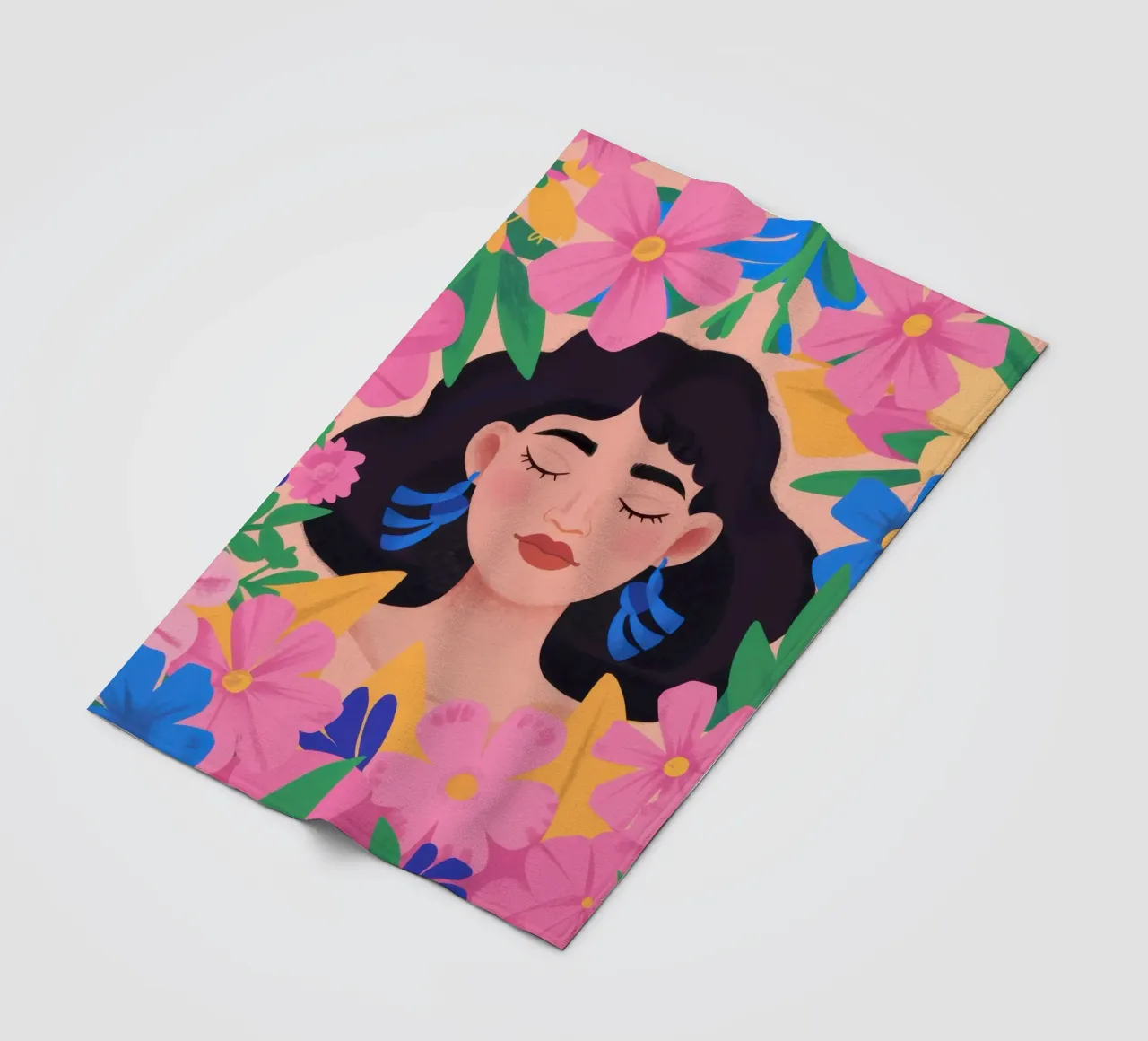 Sogno floreale Serenity coperta in pile da Sentinel Glow