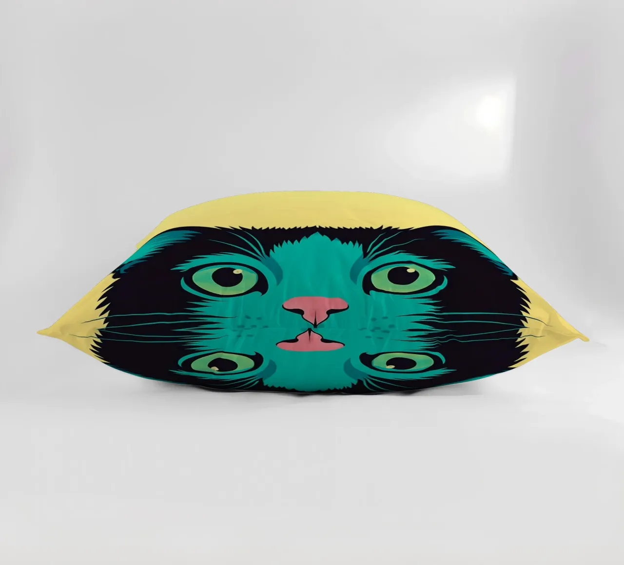 divertente gatto timido cuscino da oneone