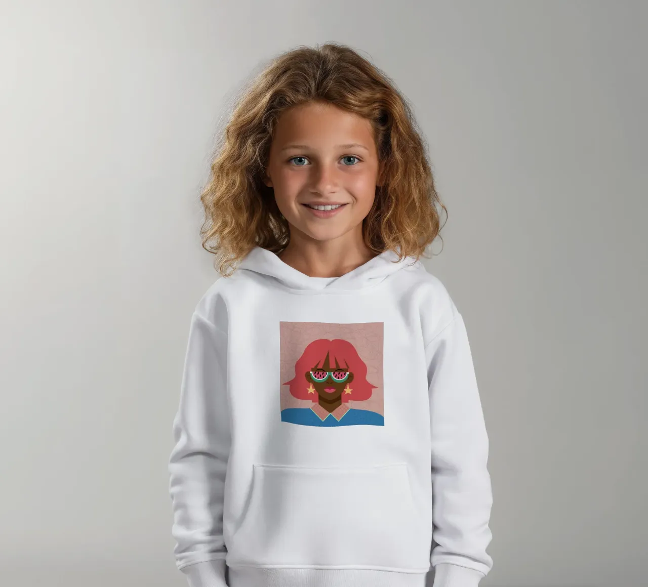 Watermelon Sunglasses Pop kids hoodie by Sentinel Glow