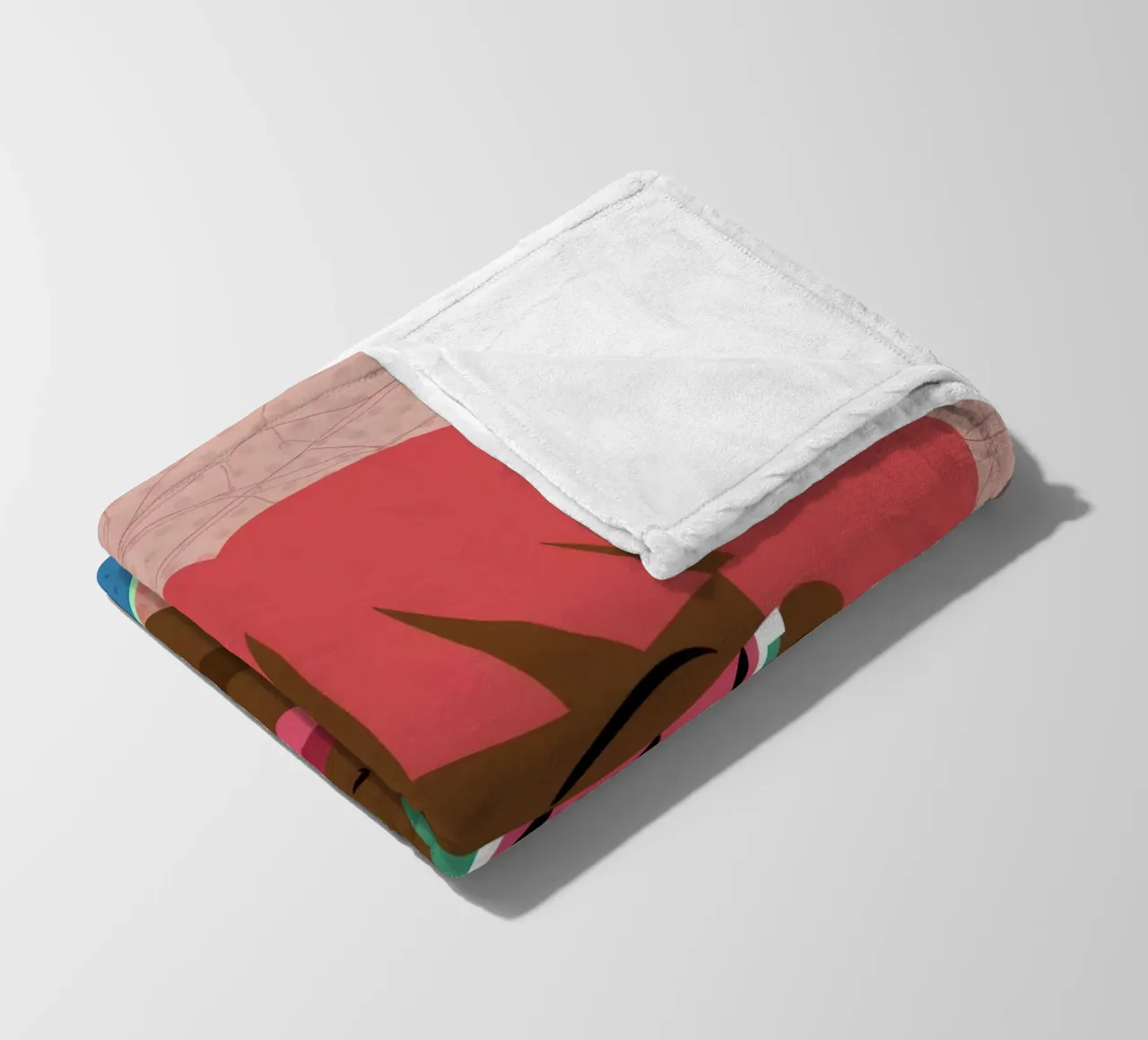 Watermelon Sunglasses Pop fleece blanket by Sentinel Glow