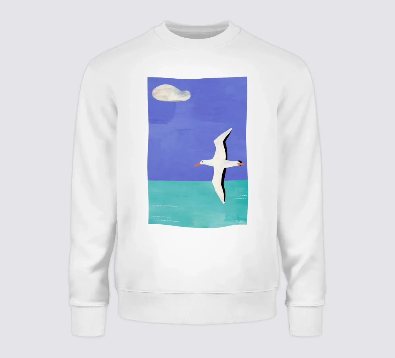 Albatross And The Cloud sweatshirt by Henry Rivers