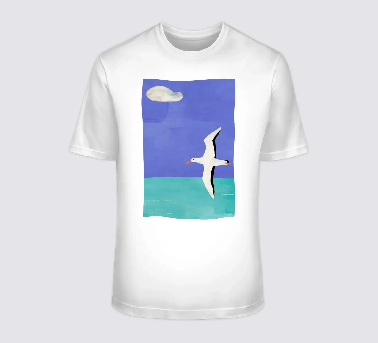 Albatross And The Cloud t-shirt da Henry Rivers