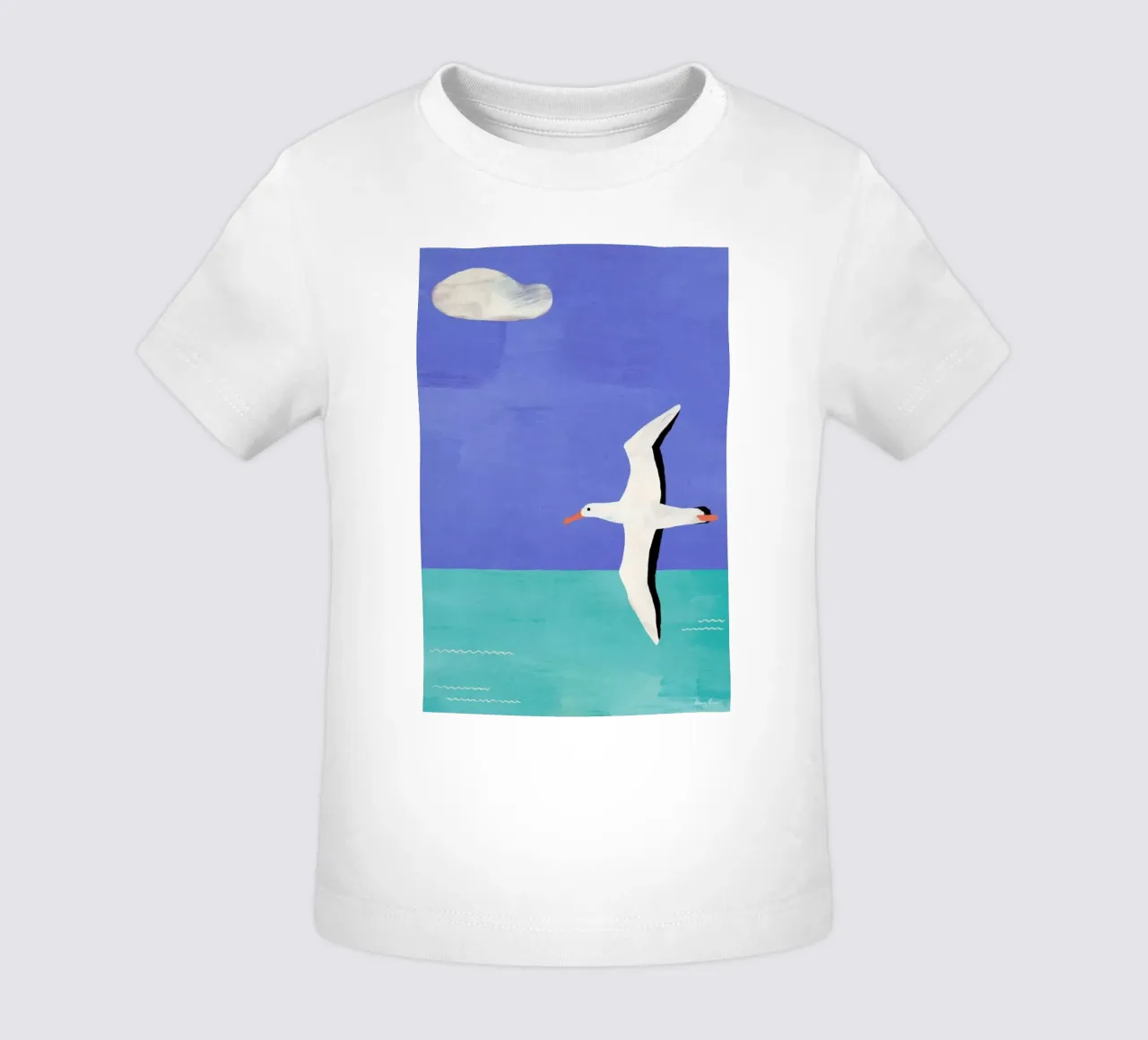 Albatross And The Cloud maglietta neonato da Henry Rivers