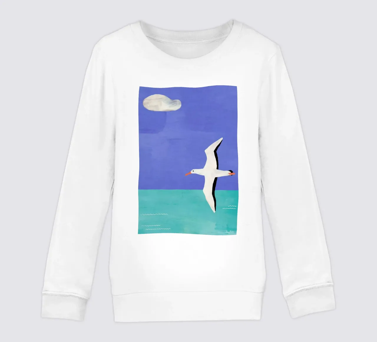 Albatross And The Cloud felpa bambino da Henry Rivers