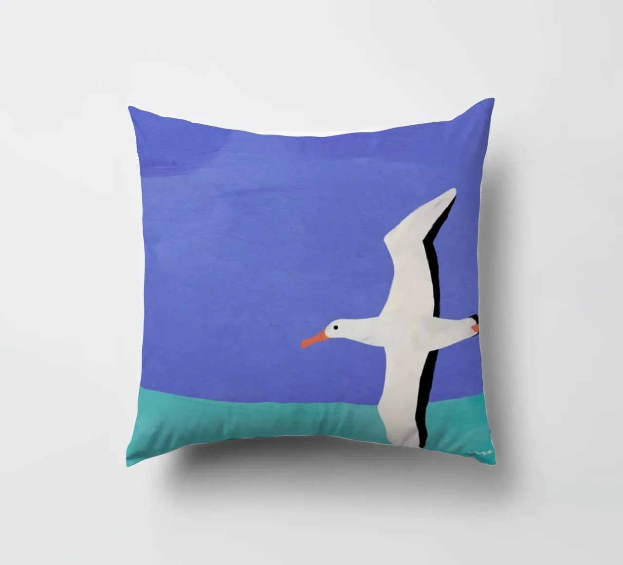 Albatross And The Cloud cuscino da Henry Rivers