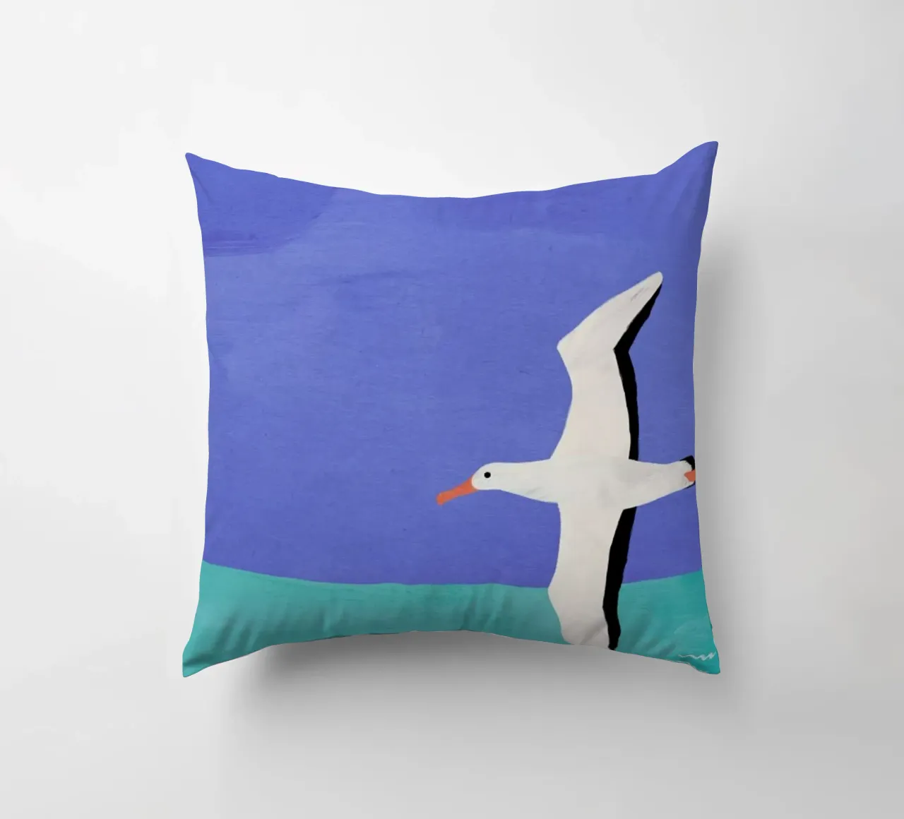 Albatross And The Cloud cuscino da Henry Rivers