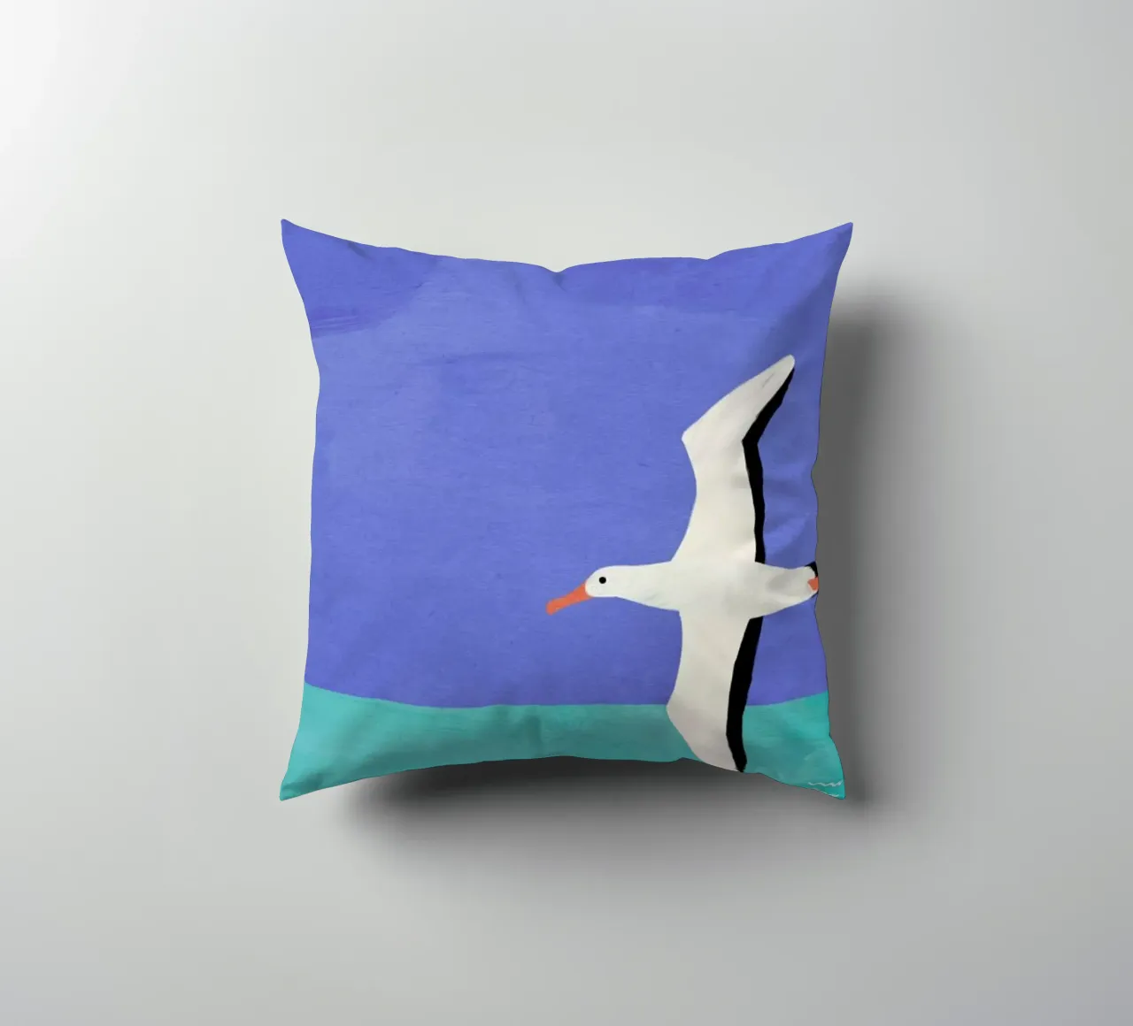 Albatross And The Cloud cuscino da Henry Rivers