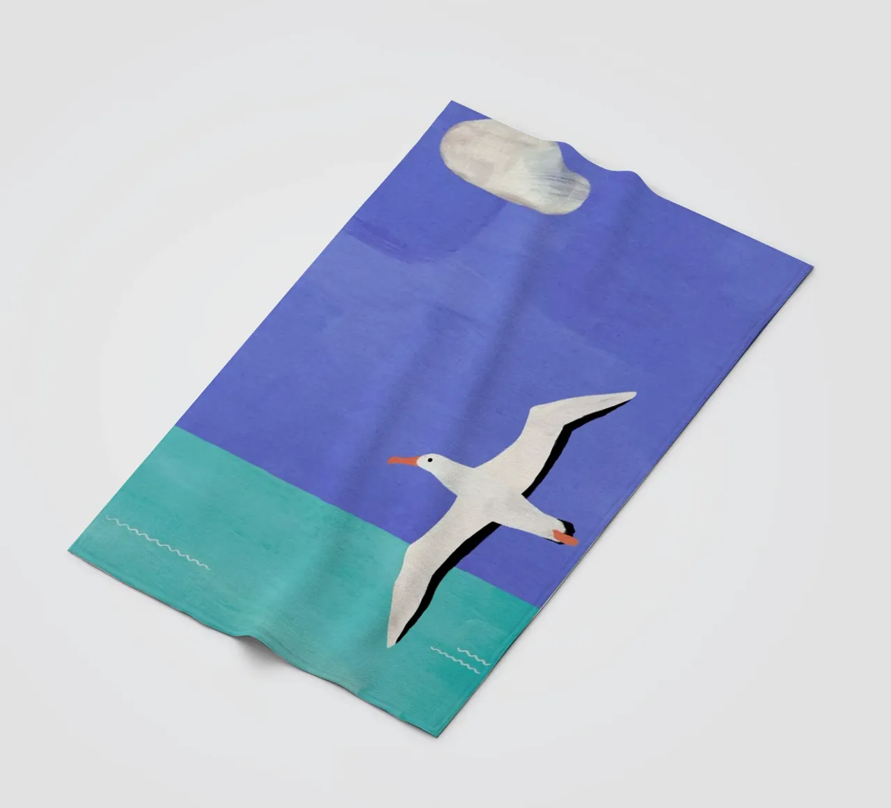 Albatross And The Cloud coperta in pile da Henry Rivers