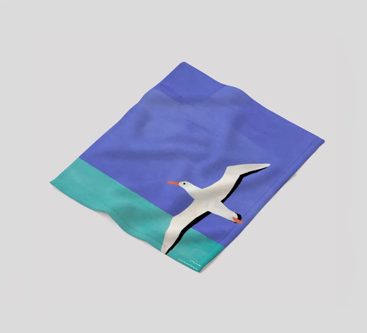 Albatross And The Cloud coperta in pile da Henry Rivers