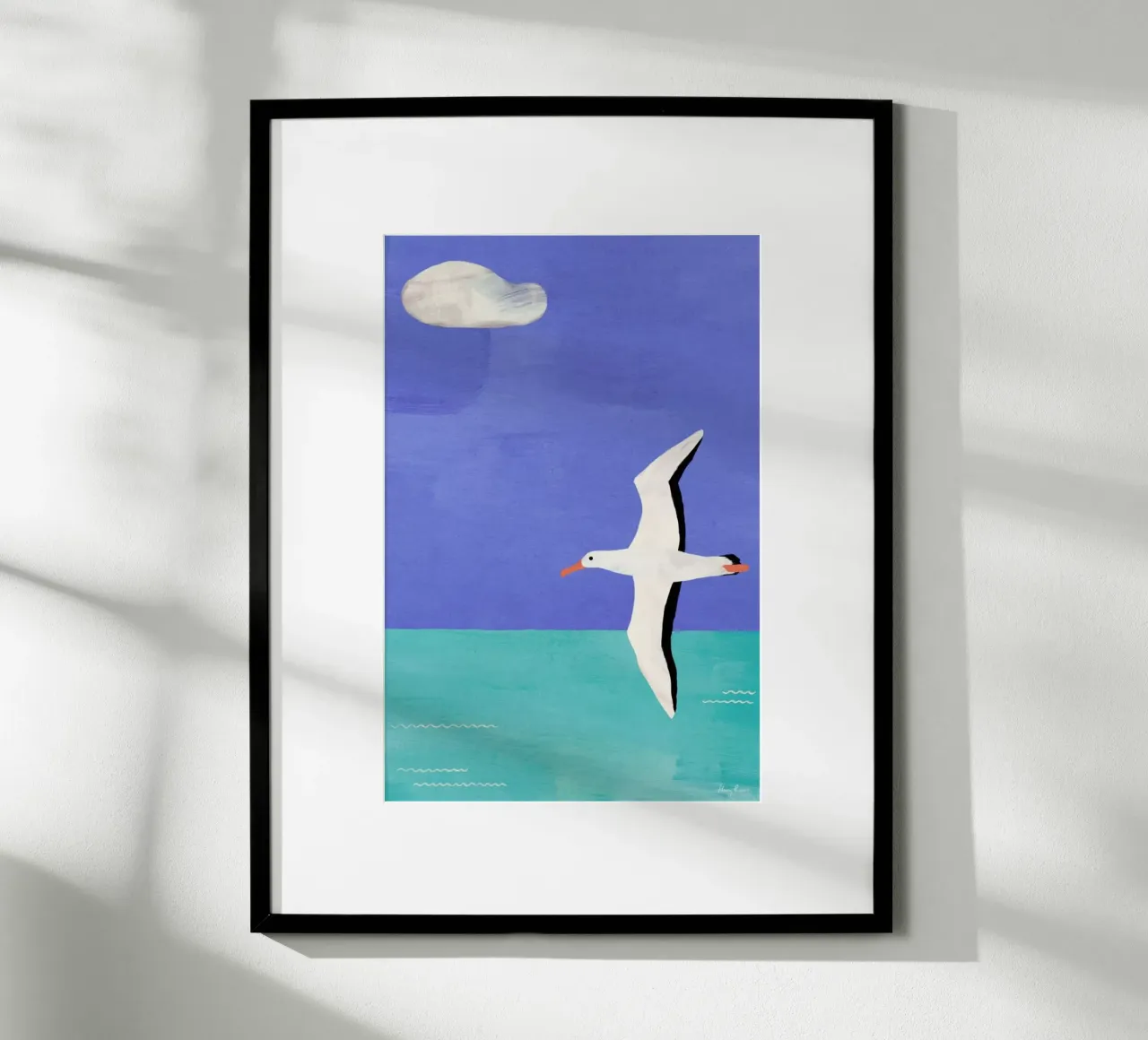 Albatross And The Cloud poster by Henry Rivers