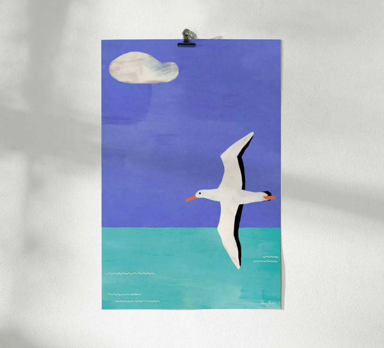 Albatross And The Cloud poster by Henry Rivers