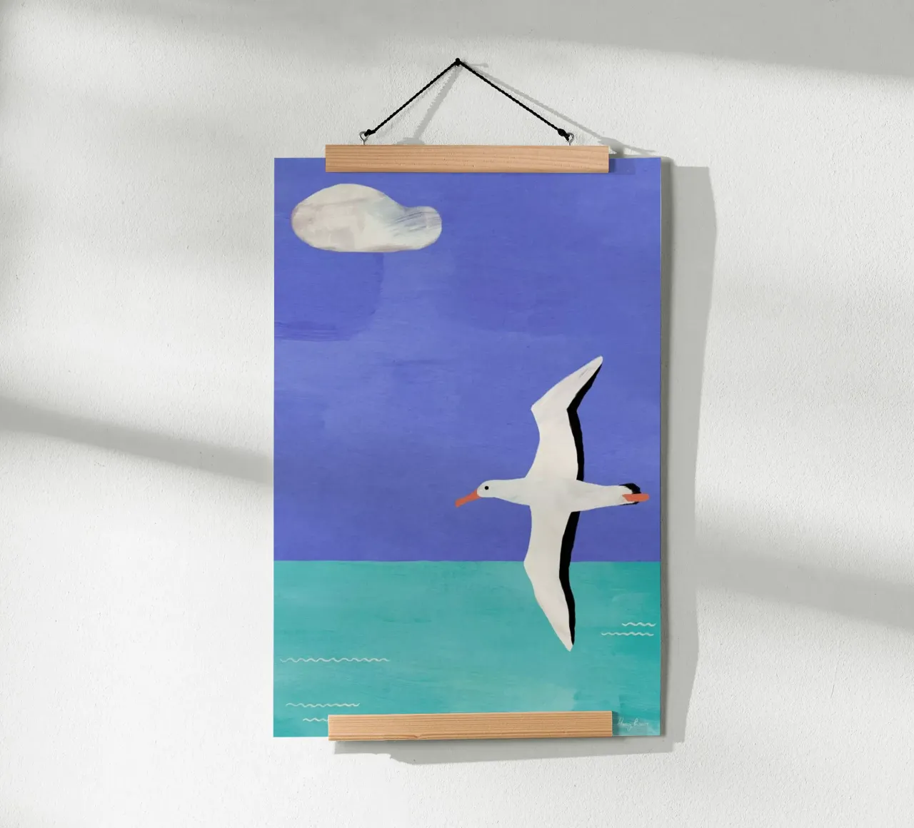 Albatross And The Cloud poster by Henry Rivers