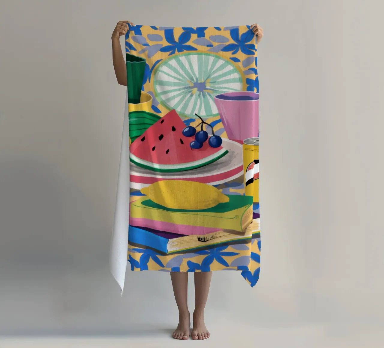 Anguria e libri telo mare da Pale Aura