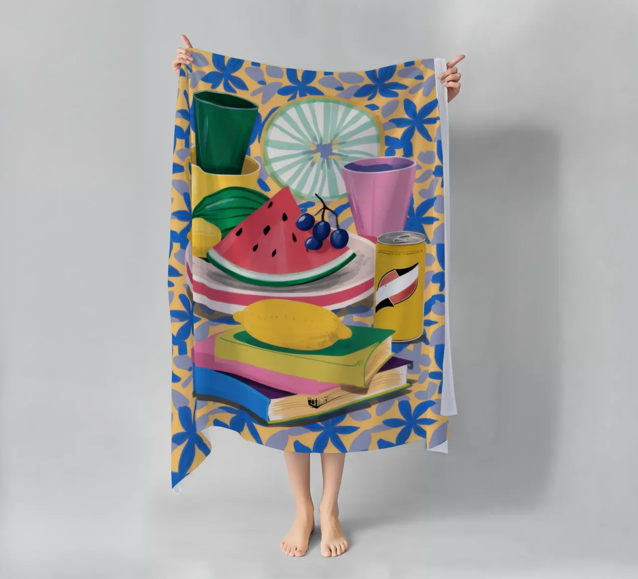 Anguria e libri telo mare da Pale Aura