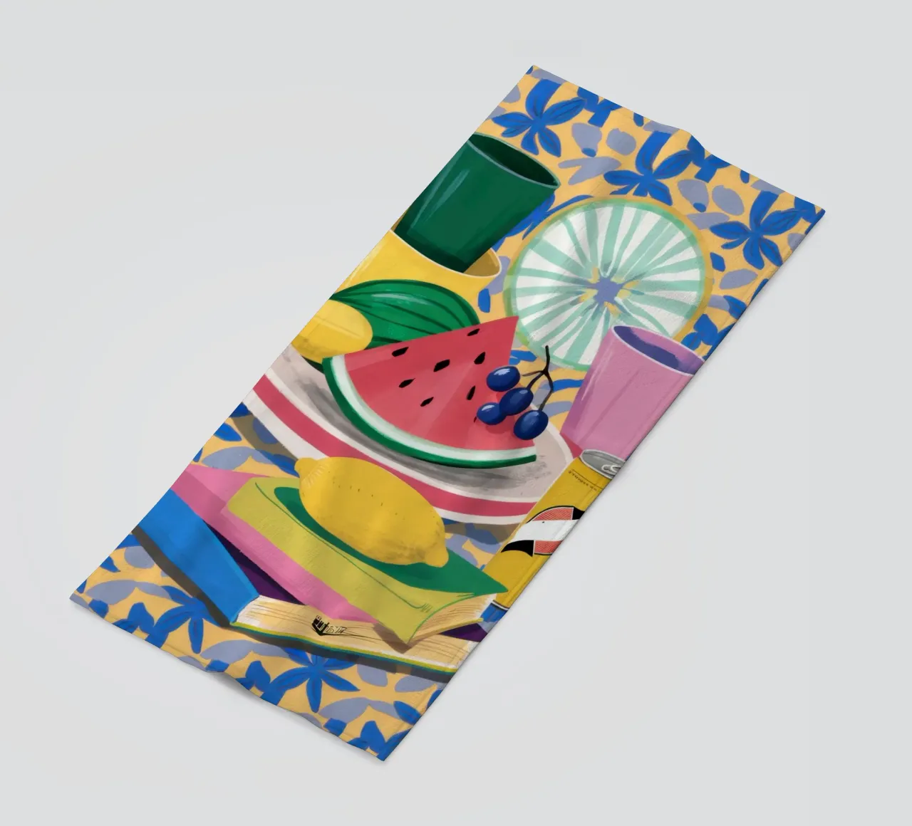 Anguria e libri telo mare da Pale Aura