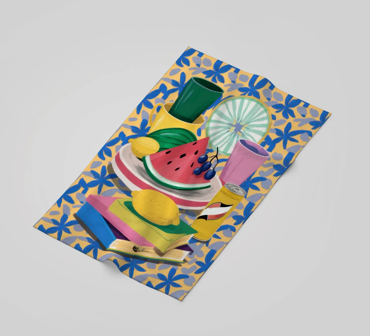 Anguria e libri telo mare da Pale Aura