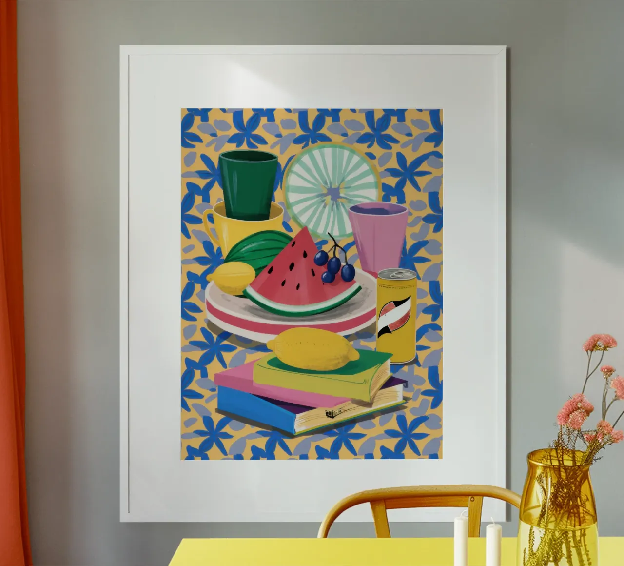 Watermelon and Books poster by Pale Aura