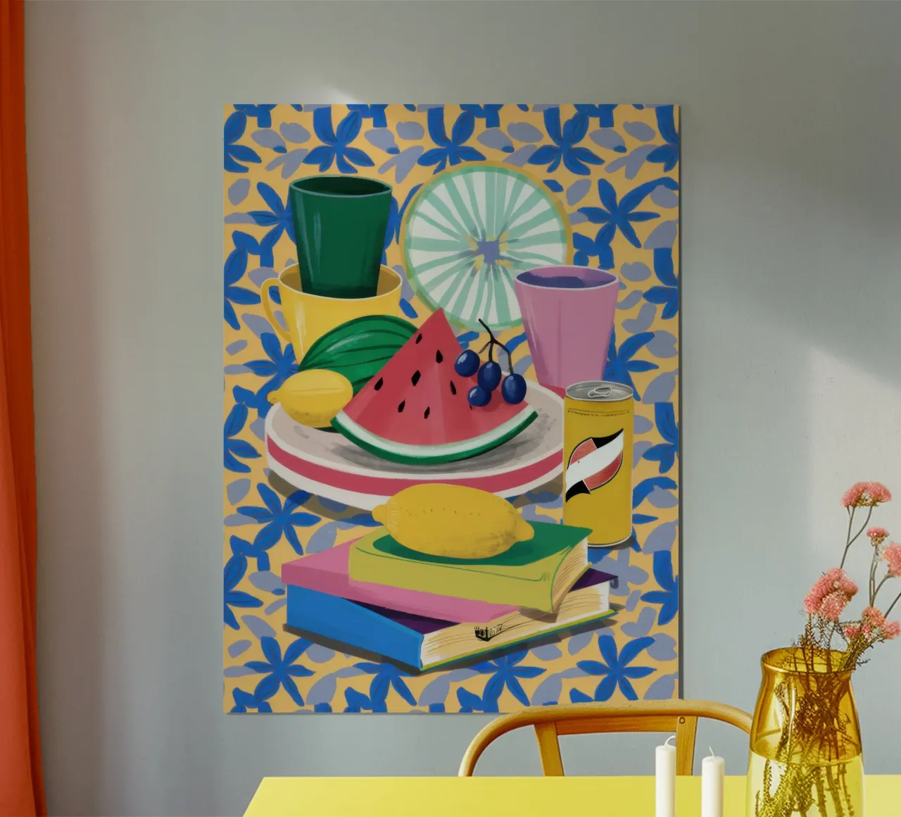 Watermelon and Books poster by Pale Aura