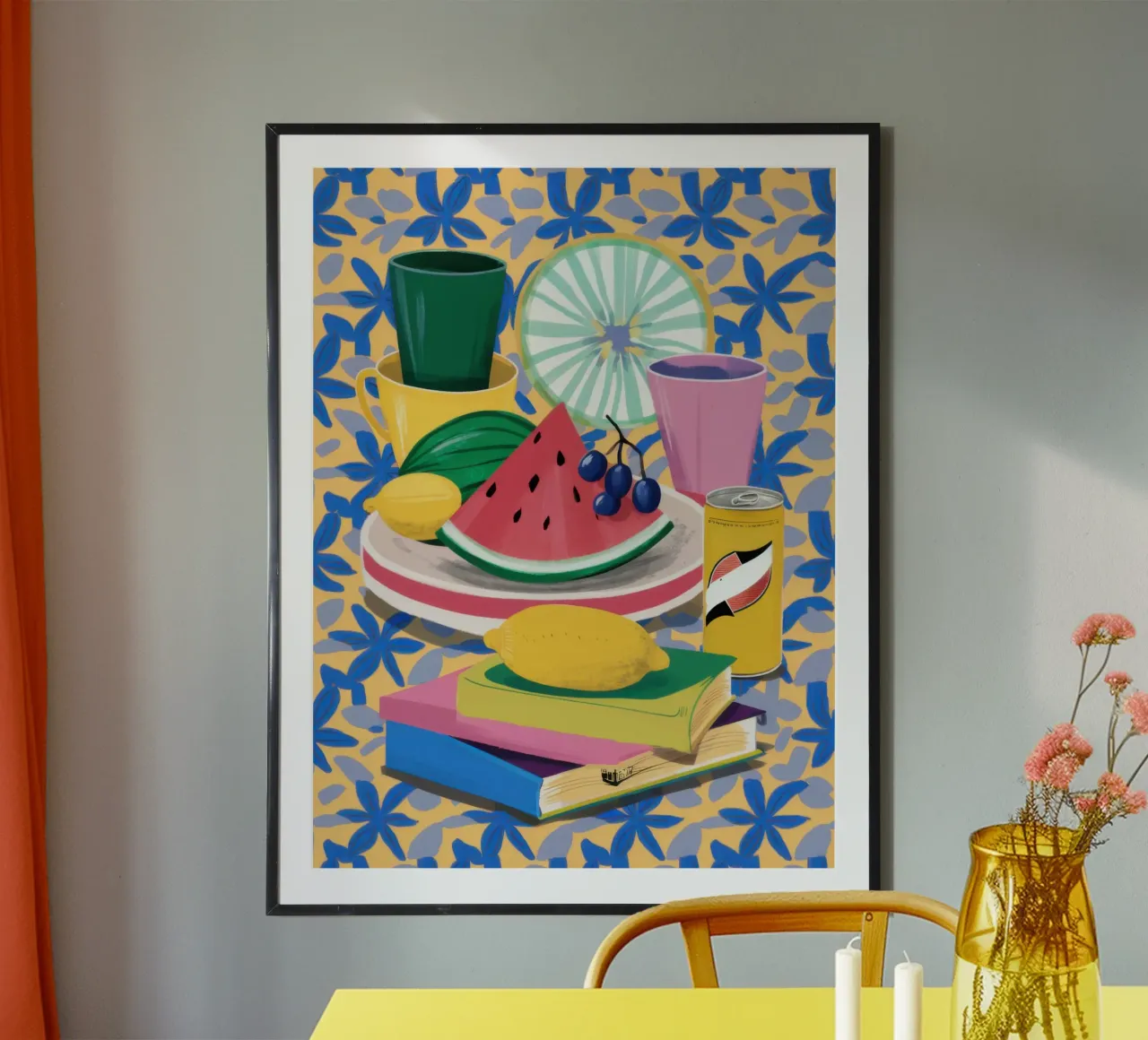 Watermelon and Books poster by Pale Aura