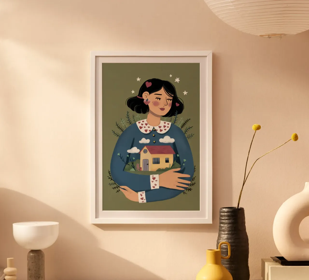 Mantener una casa pequeña poster de Marigold Tiga