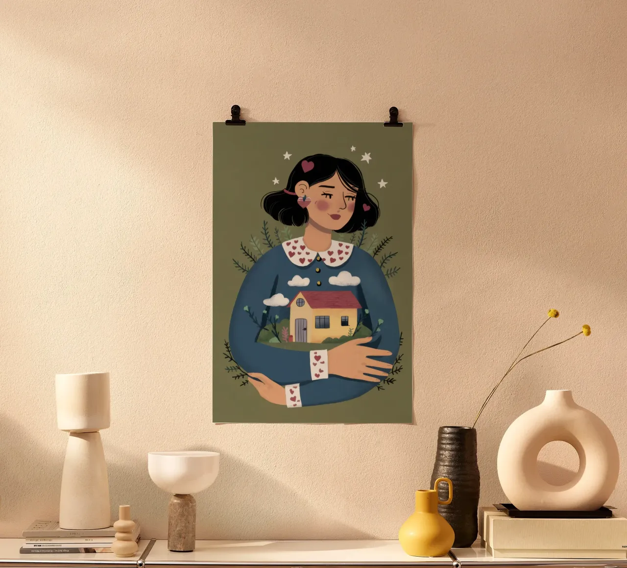 Mantener una casa pequeña poster de Marigold Tiga