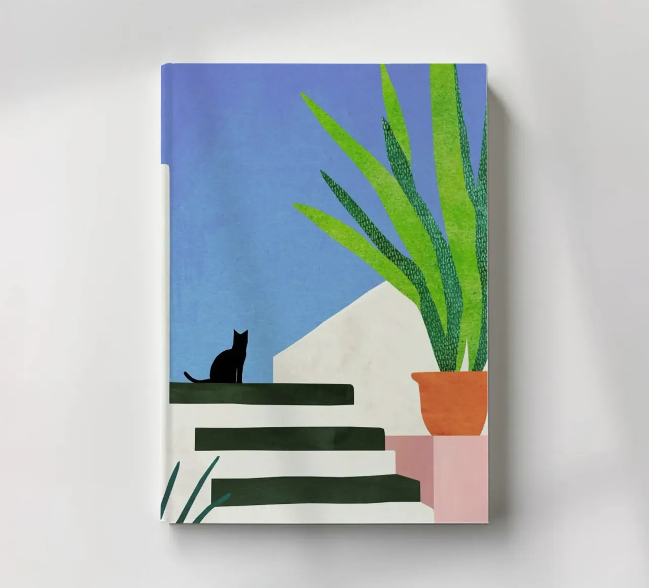 Cat in Greece notebook by Henry Rivers