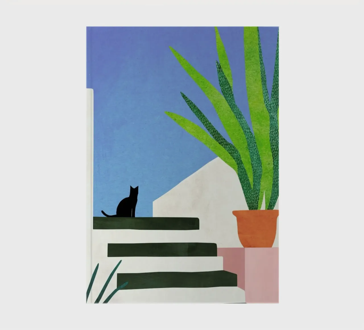 Cat in Greece notebook by Henry Rivers