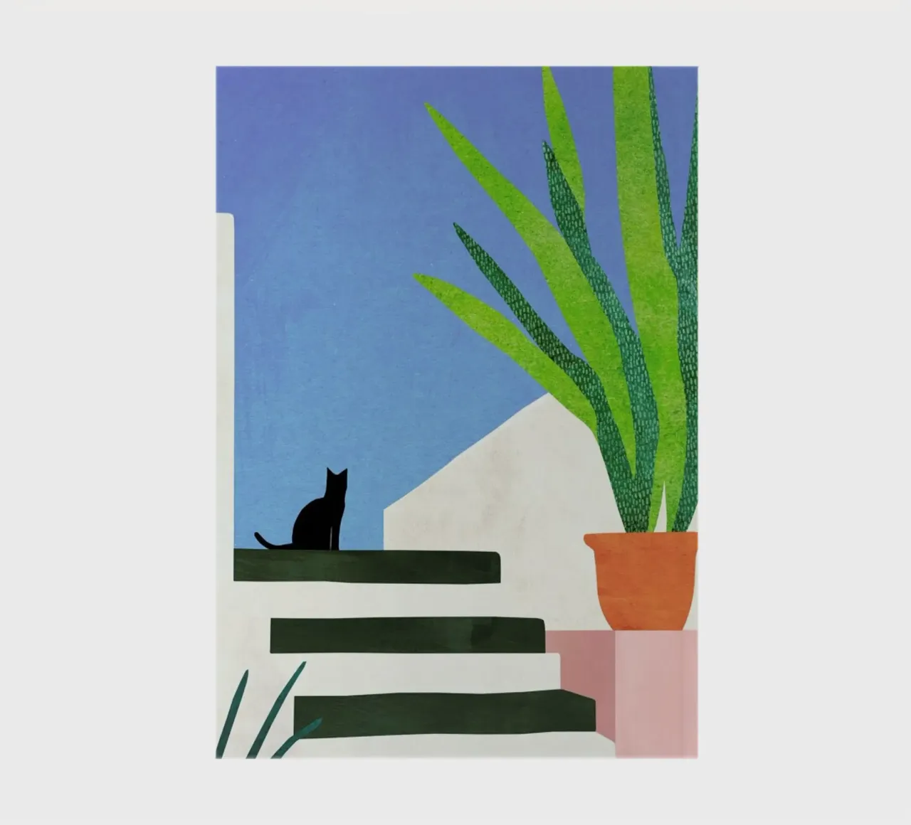 Cat in Greece notebook by Henry Rivers