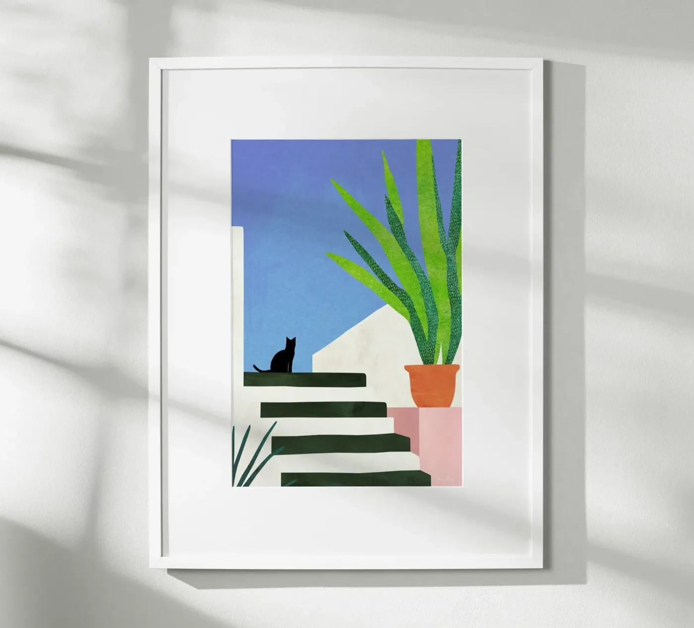 Cat in Greece poster da Long Way Home