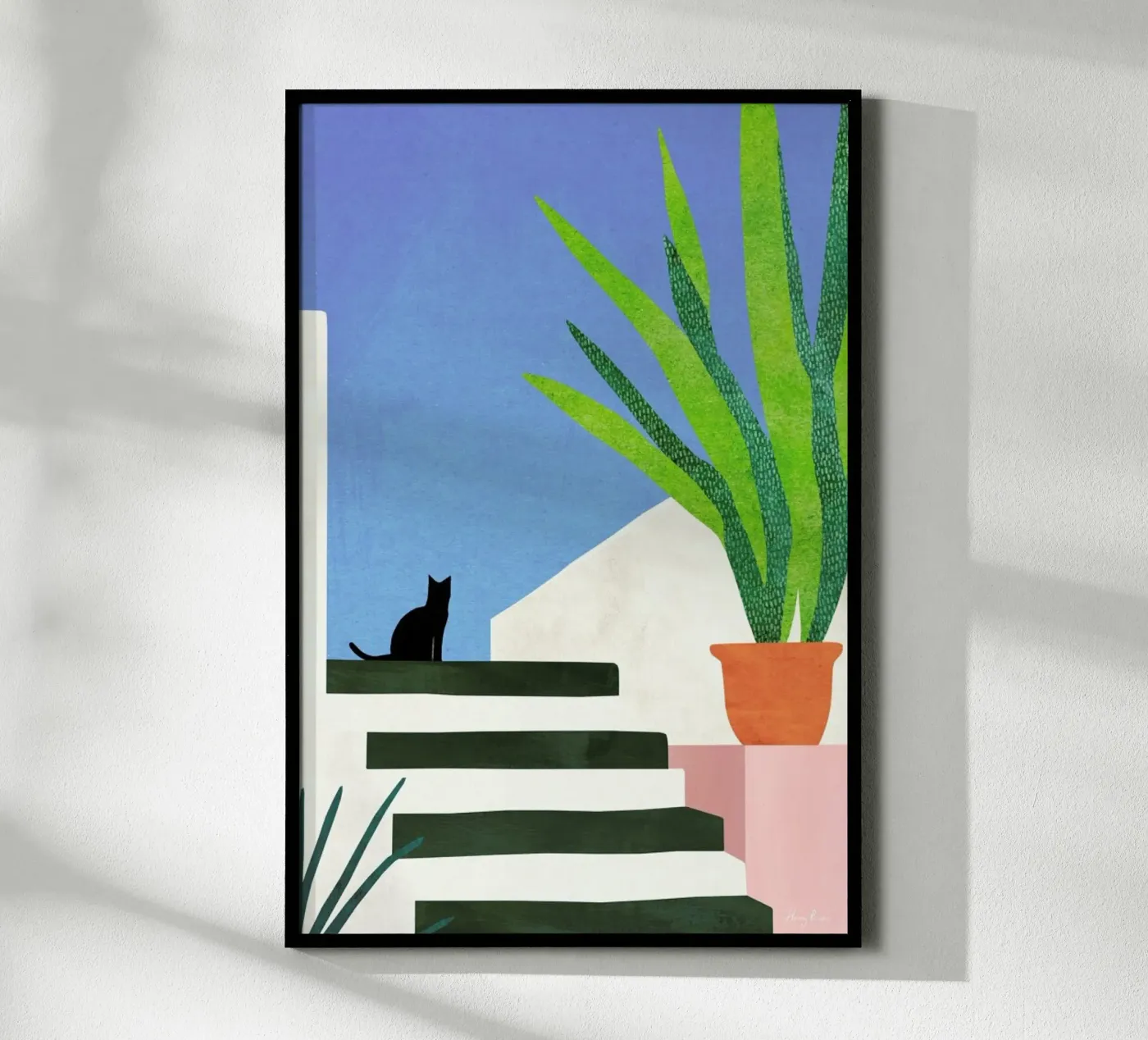 Cat in Greece poster da Long Way Home