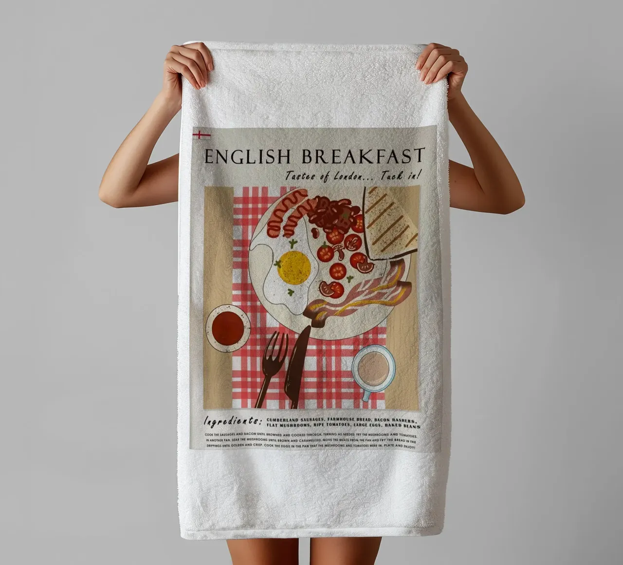 Ontbijt badhanddoek van Food Market