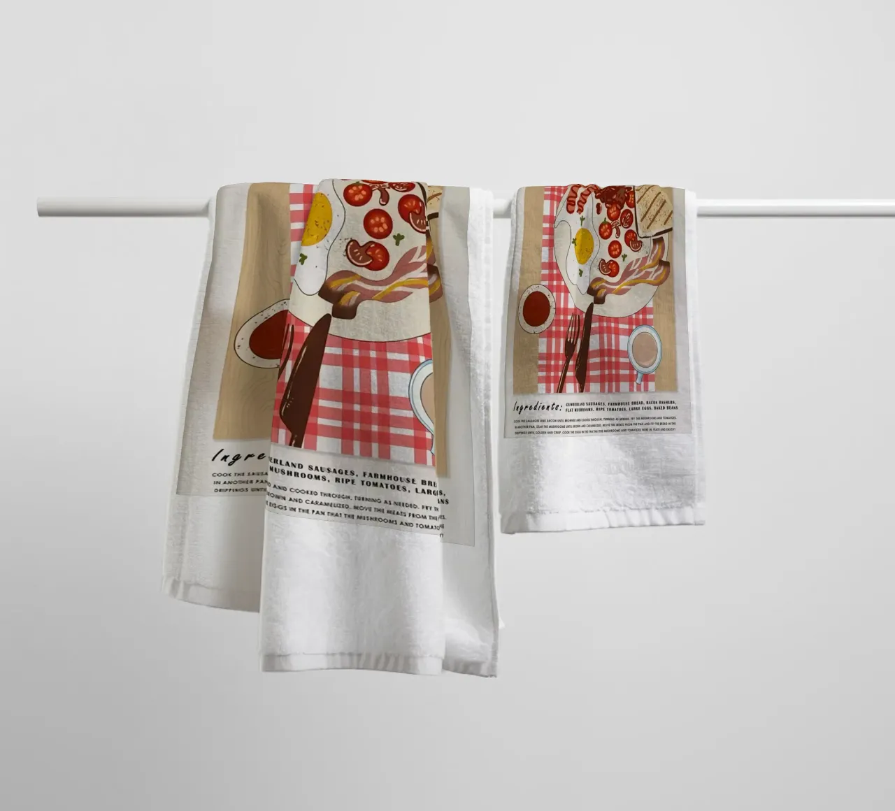 Ontbijt badhanddoek van Food Market