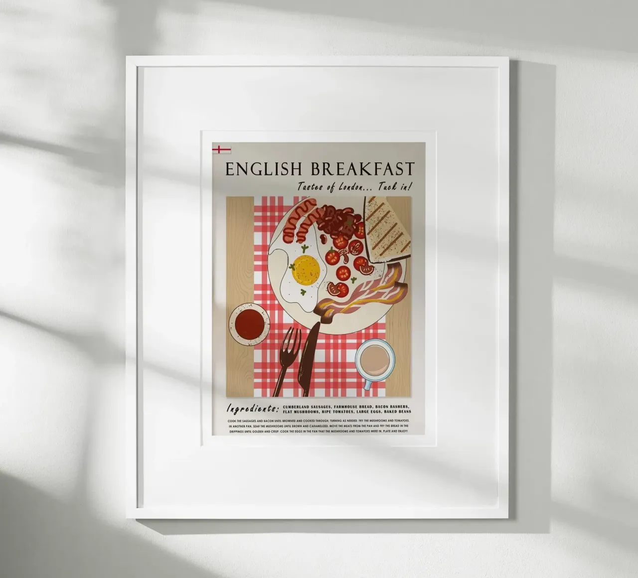 Colazione poster con telaio in alluminio da Food Market