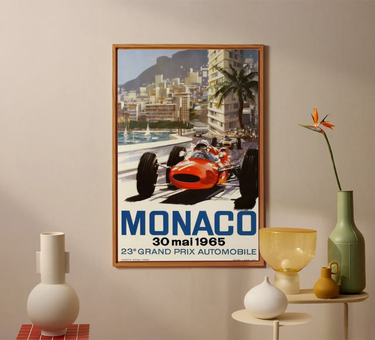Gran Premio di Monaco 1965 alluminio dibond da Hitspost
