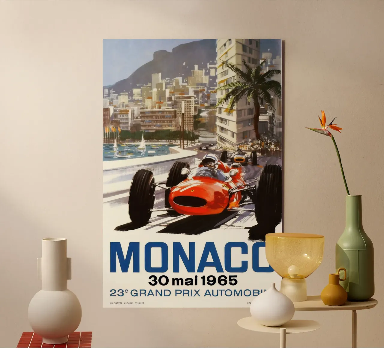 Gran Premio di Monaco 1965 alluminio dibond da Hitspost