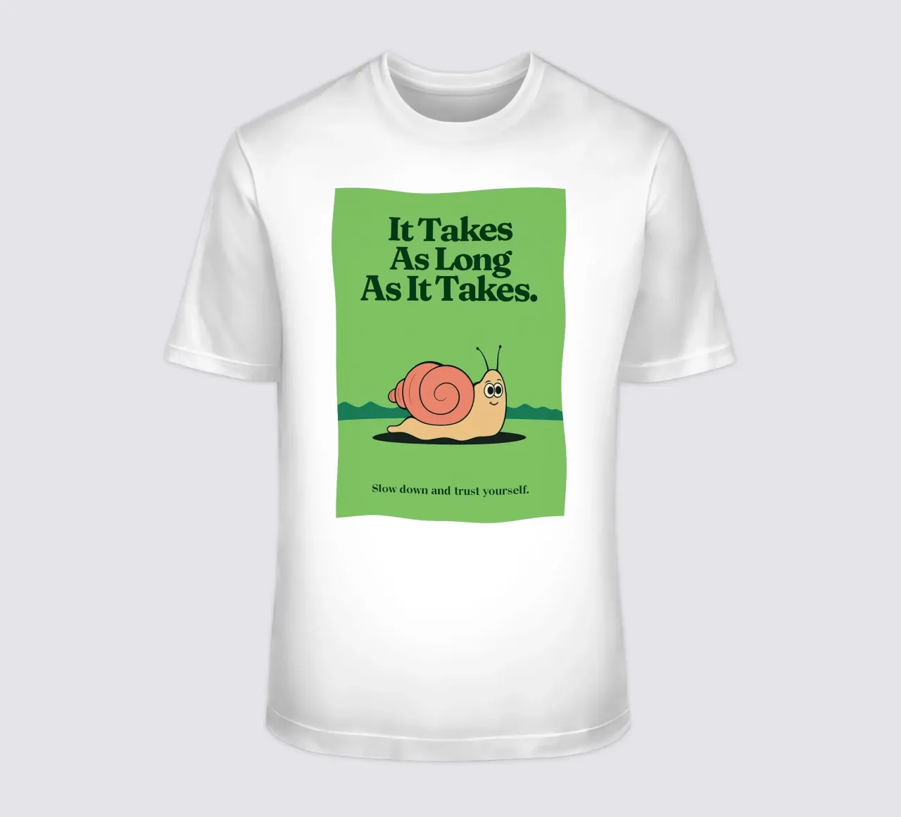 Funny Snail ci vuole il tempo che ci vuole t-shirt da oneone