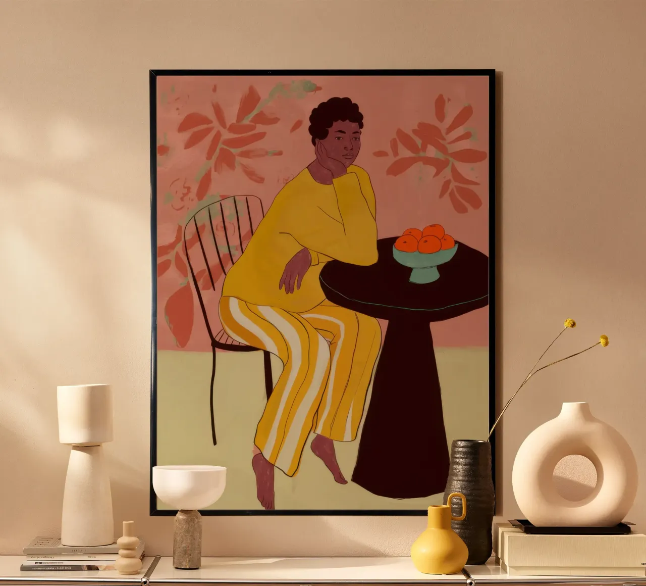 Combinaison jaune Gathering poster de Marigold Tiga