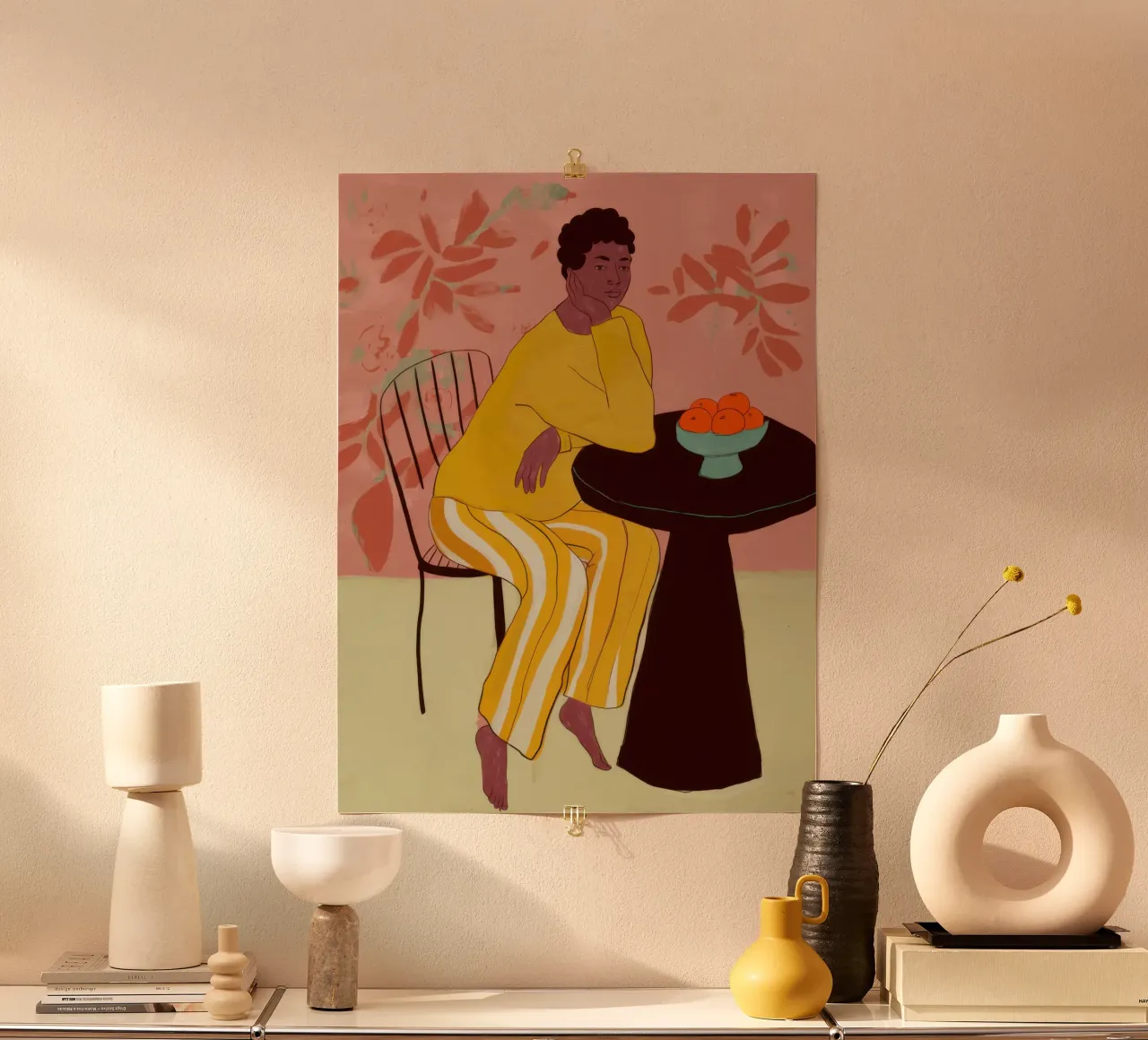 Combinaison jaune Gathering poster de Marigold Tiga