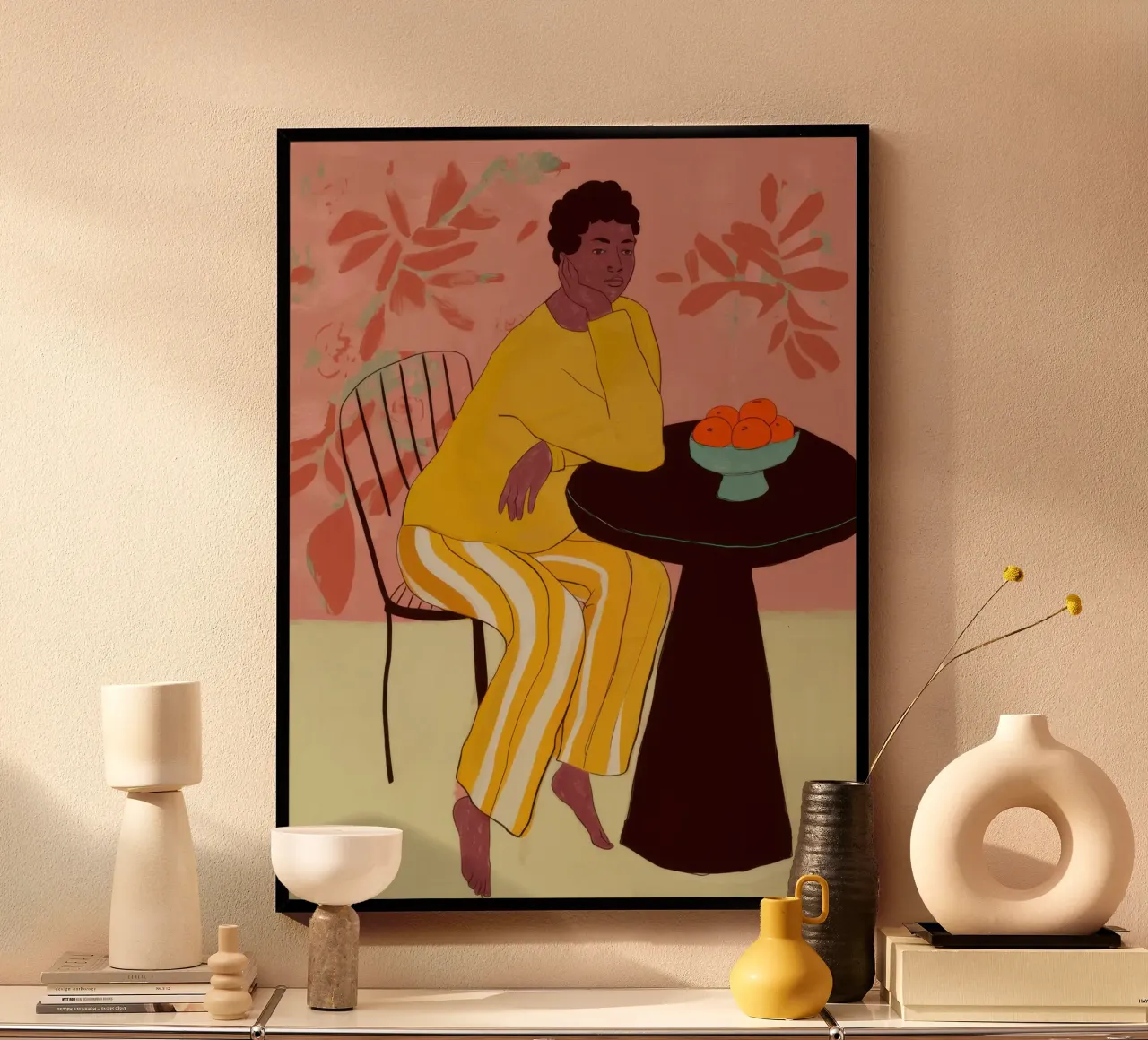 Combinaison jaune Gathering poster de Marigold Tiga