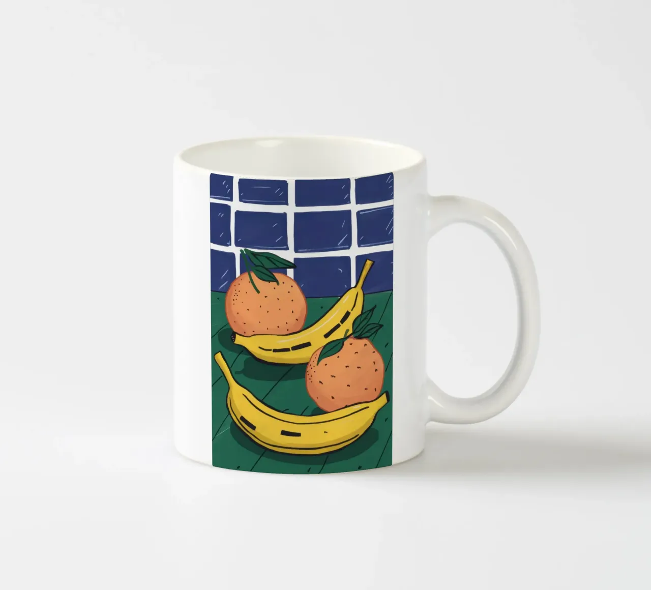 Natura morta di banane tazza in ceramica da Sentinel Glow