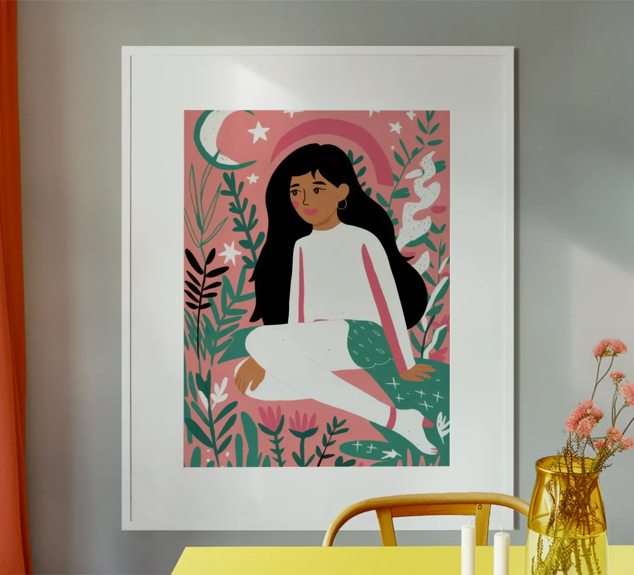 Hemelse Zelf Omhelzing poster van Pale Aura