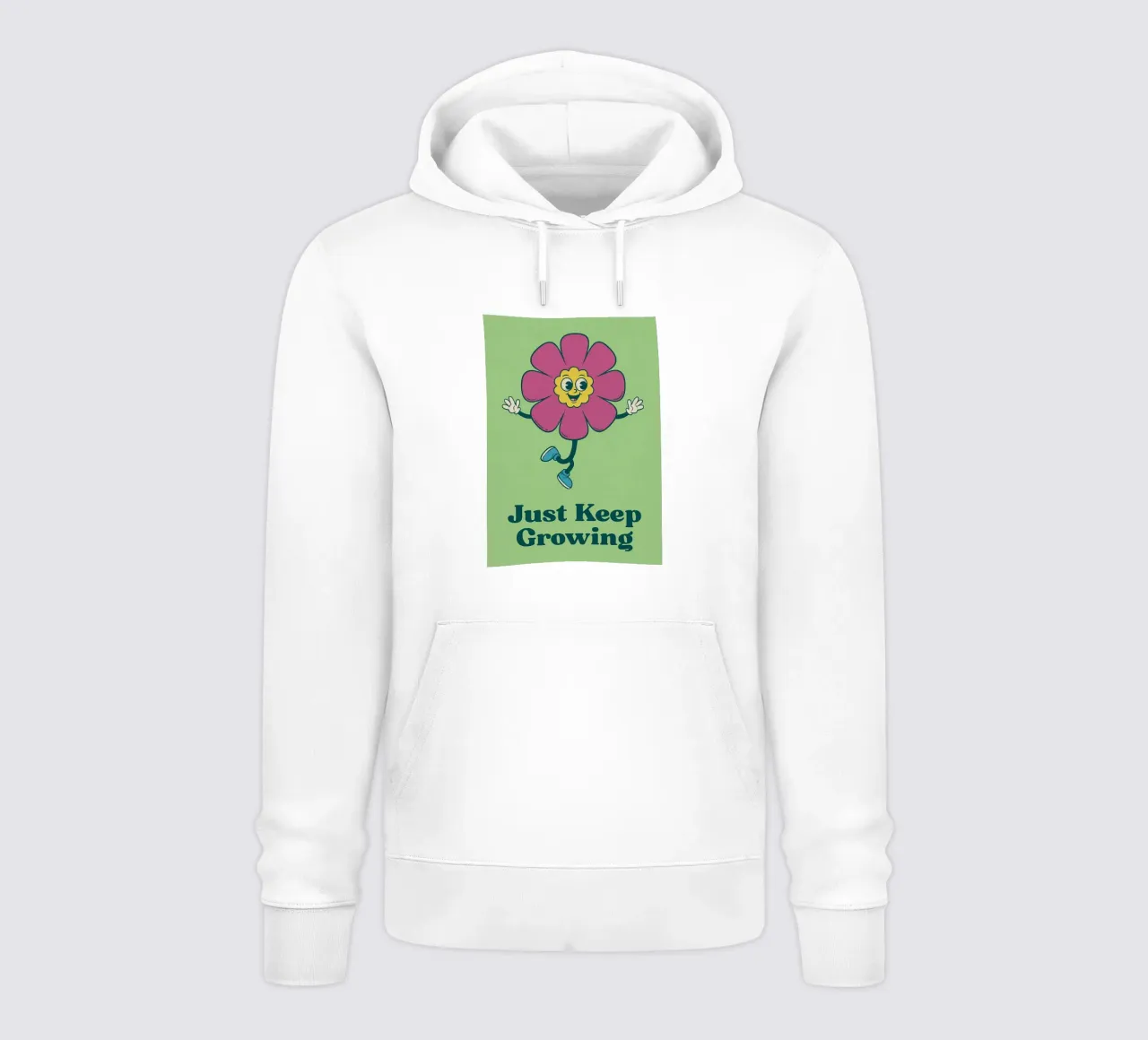 continua a crescere felpa con cappuccio da oneone