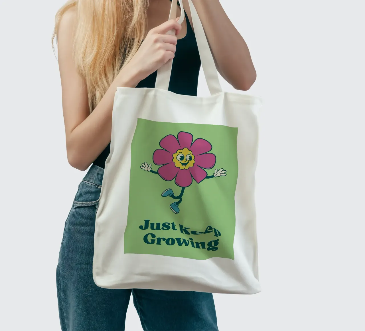 continua a crescere borsa in juta da oneone